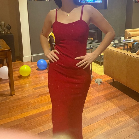 Red Sparkle Gown - Picture 2 of 7
